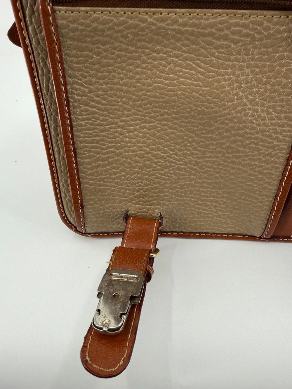 Dooney and Bourke pebbled leather briefcase/ laptop vintage 1980s